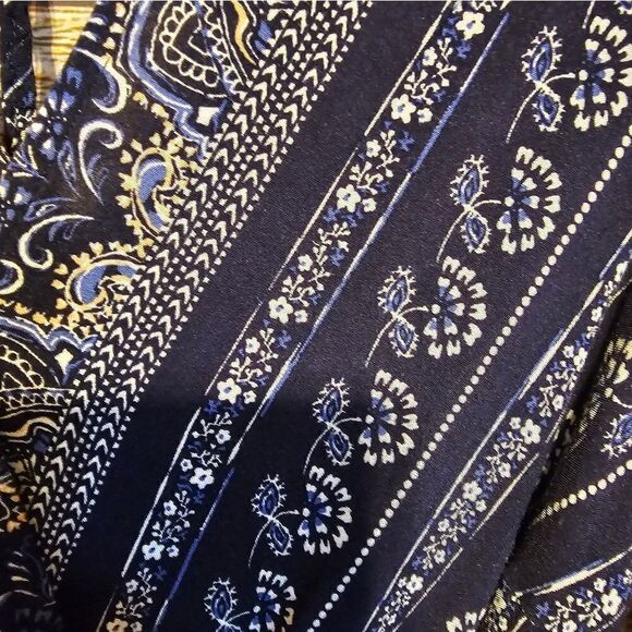 Skies Are Blue jumper Women's medium dk blue / white/tan Pre-owned - Picture 3 of 9